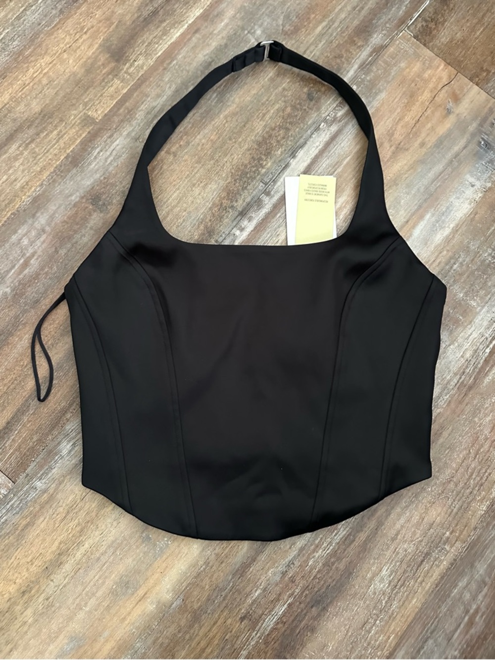 Wilfred Aritzia Women’s Black Halter Corset Top